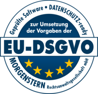 Morgenstern-Prüfsiegel: cobra CRM – Umsetzung der Vorgaben der EU-DSGVO